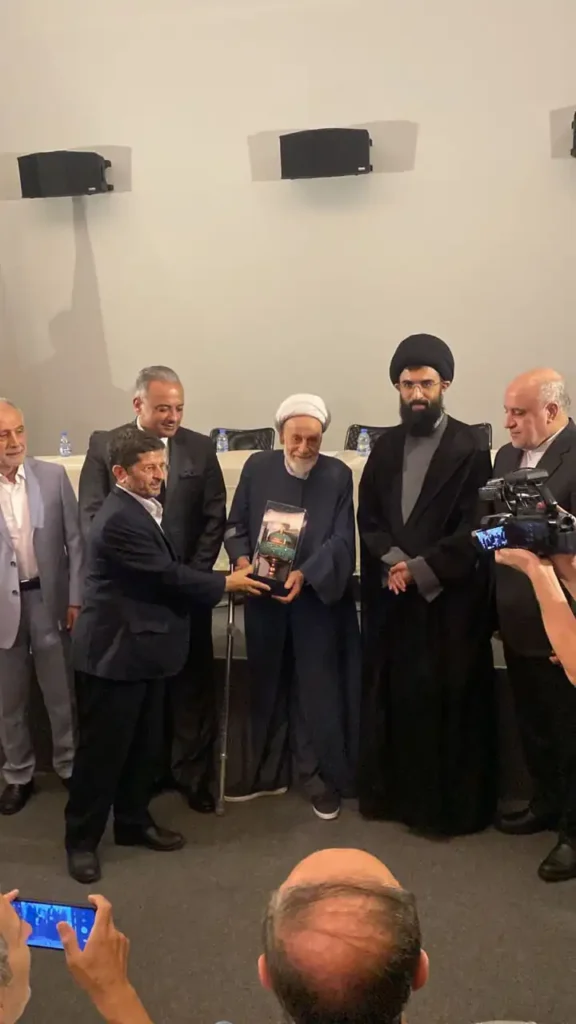 تسلم الشيخ جعفر المهاجر لجائزة الفارابي